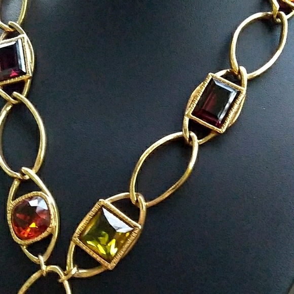 VHTF Swarovski REAL Gemstone Drop Station Çrystal - Picture 11 of 16